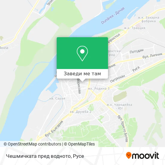 Чешмичката пред водното карта
