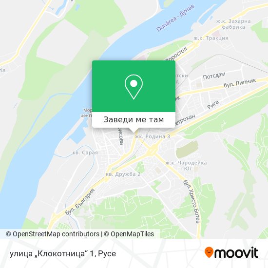 улица „Клокотница“ 1 карта