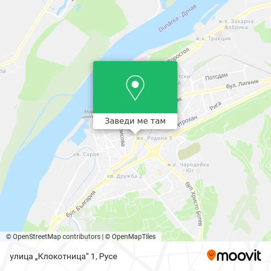 улица „Клокотница“ 1 карта
