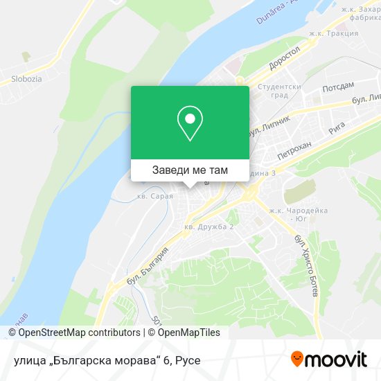 улица „Българска морава“ 6 карта