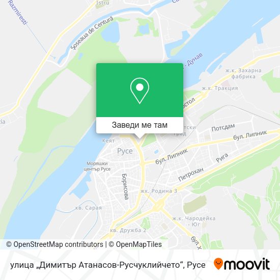 улица „Димитър Атанасов-Русчуклийчето“ карта