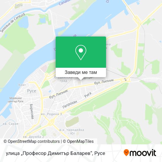 улица „Професор Димитър Баларев“ карта