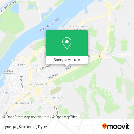 улица „Котовск“ карта