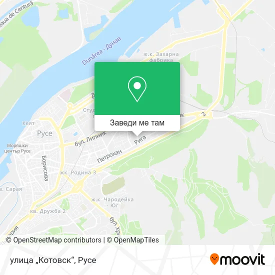 улица „Котовск“ карта