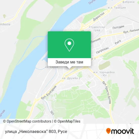улица „Николаевска“ 803 карта