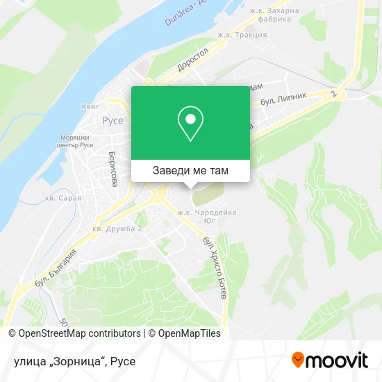 улица „Зорница“ карта
