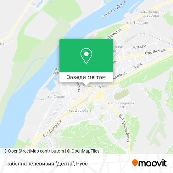кабелна телевизия "Делта" карта