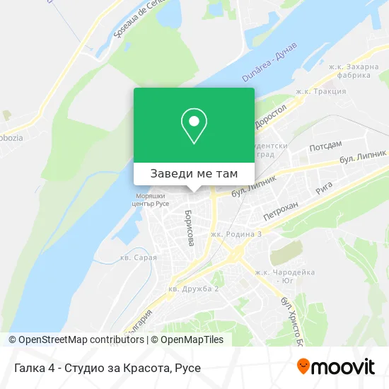 Галка 4 - Студио за Красота карта