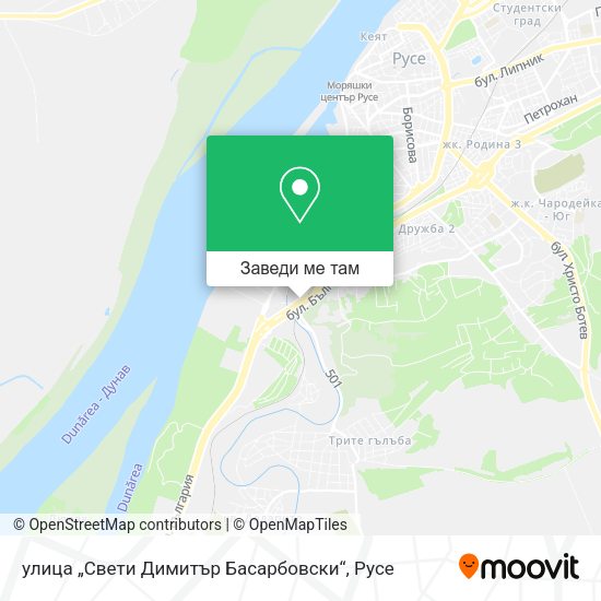 улица „Свети Димитър Басарбовски“ карта