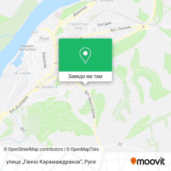 улица „Ганчо Карамаждраков“ карта