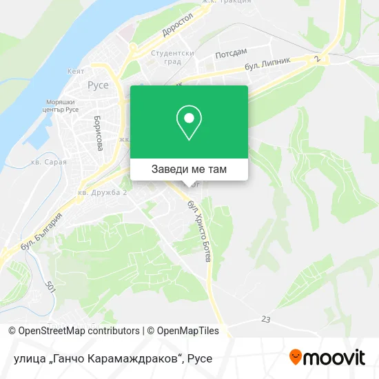 улица „Ганчо Карамаждраков“ карта