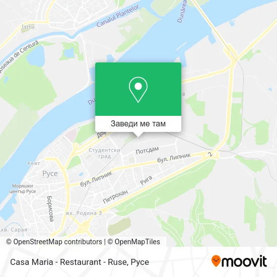Casa Maria - Restaurant - Ruse карта