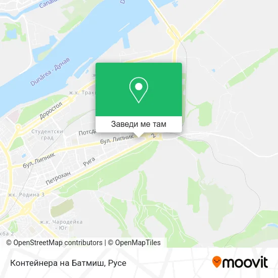 Контейнера на Батмиш карта