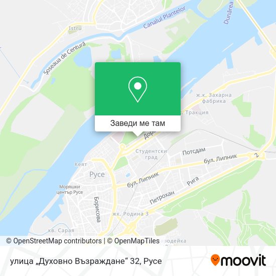 улица „Духовно Възраждане“ 32 карта