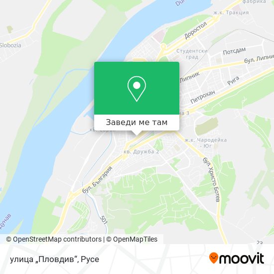улица „Пловдив“ карта