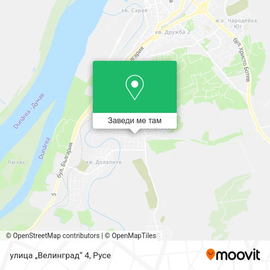 улица „Велинград“ 4 карта