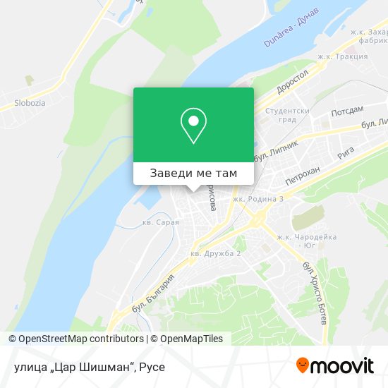 улица „Цар Шишман“ карта