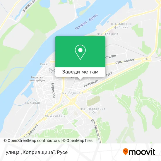 улица „Копривщица“ карта
