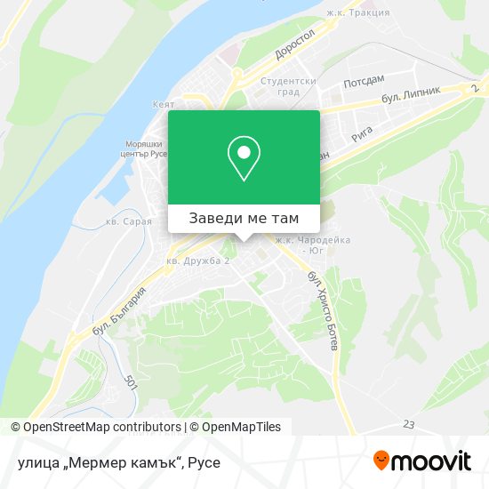 улица „Мермер камък“ карта
