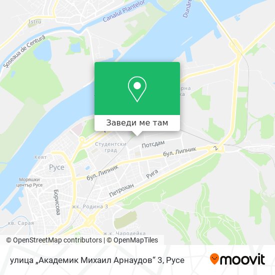 улица „Академик Михаил Арнаудов“ 3 карта