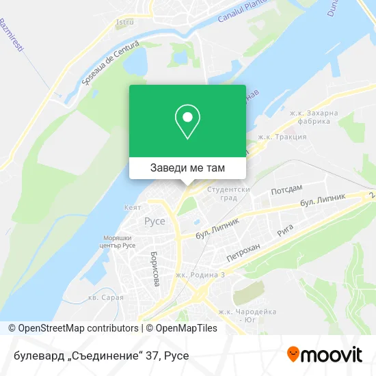 булевард „Съединение“ 37 карта