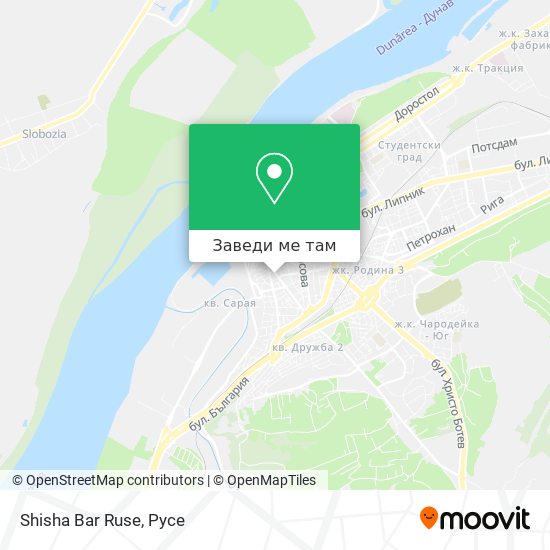 Shisha Bar Ruse карта