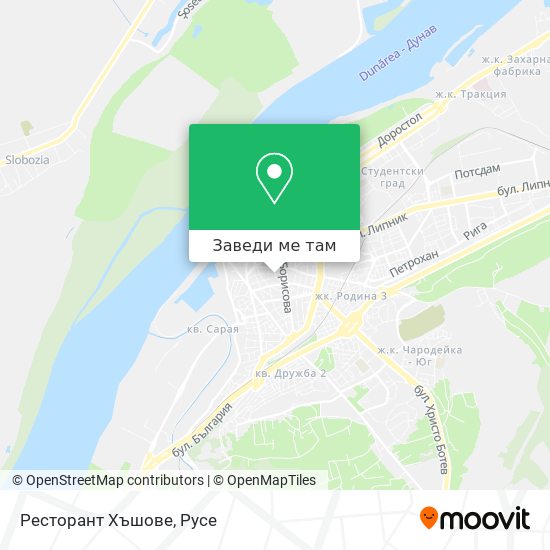 Ресторант Хъшове карта
