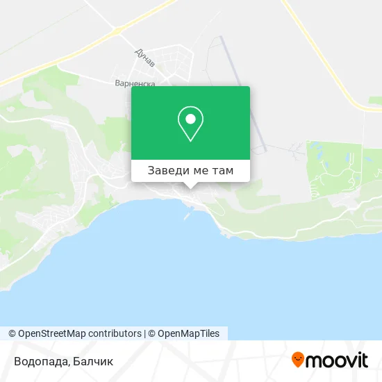 Водопада карта