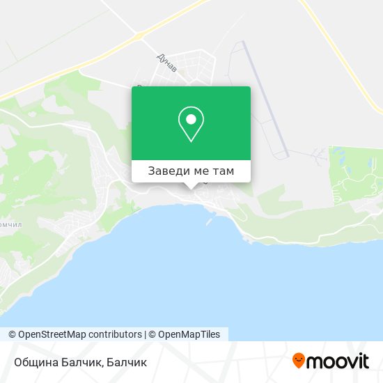 Община Балчик карта