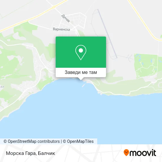 Морска Гара карта
