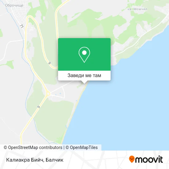 Калиакра Бийч карта