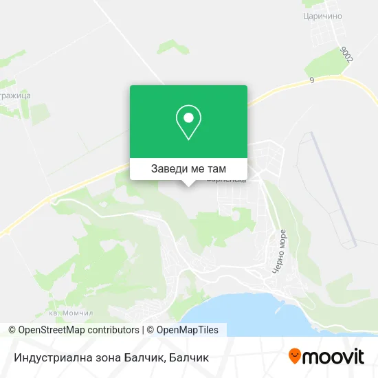 Индустриална зона Балчик карта
