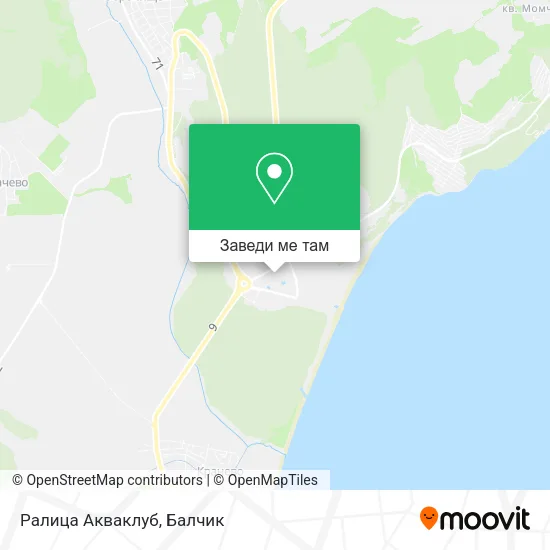 Ралица Акваклуб карта