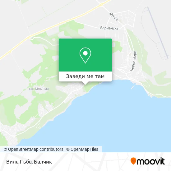 Вила Гъба карта