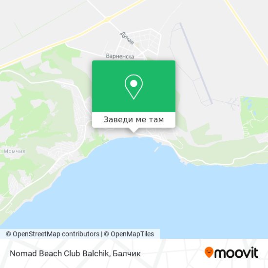 Nomad Beach Club Balchik карта