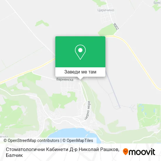 Стоматологични Кабинети Д-р Николай Рашков карта