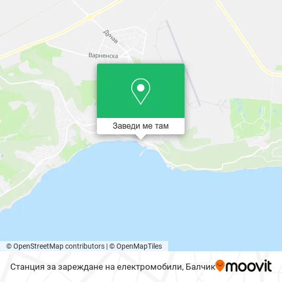 Станция за зареждане на електромобили карта