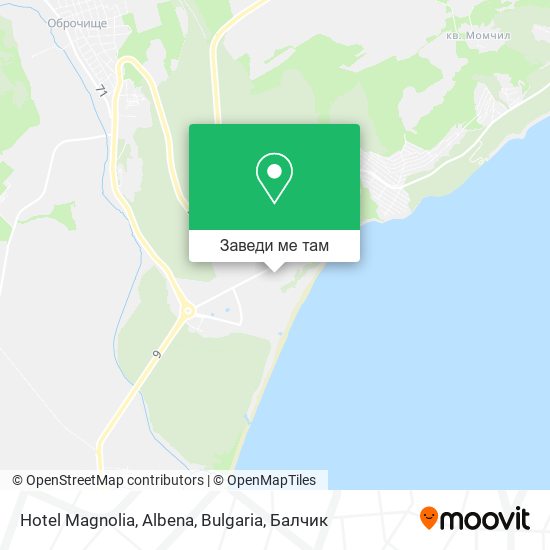 Hotel Magnolia, Albena, Bulgaria карта