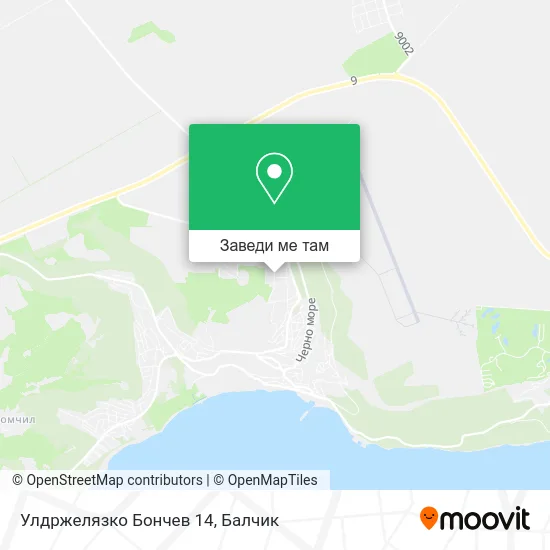 Улдржелязко Бончев 14 карта