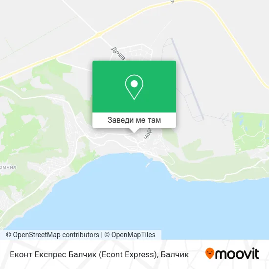 Еконт Експрес Балчик (Econt Express) карта