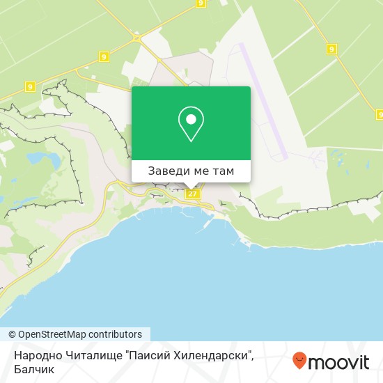 Народно Читалище "Паисий Хилендарски" карта