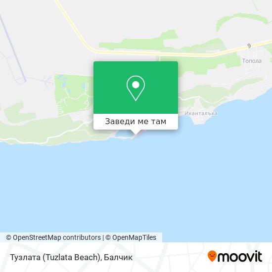 Тузлата (Tuzlata Beach) карта
