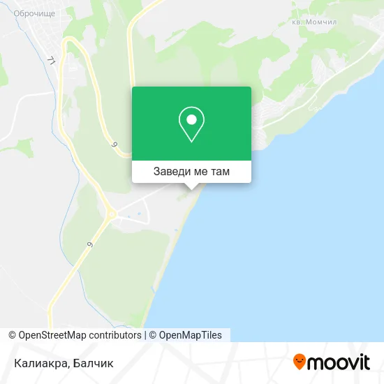 Калиакра карта