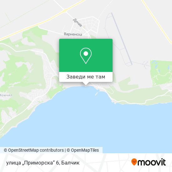 улица „Приморска“ 6 карта