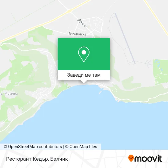 Ресторант Кедър карта