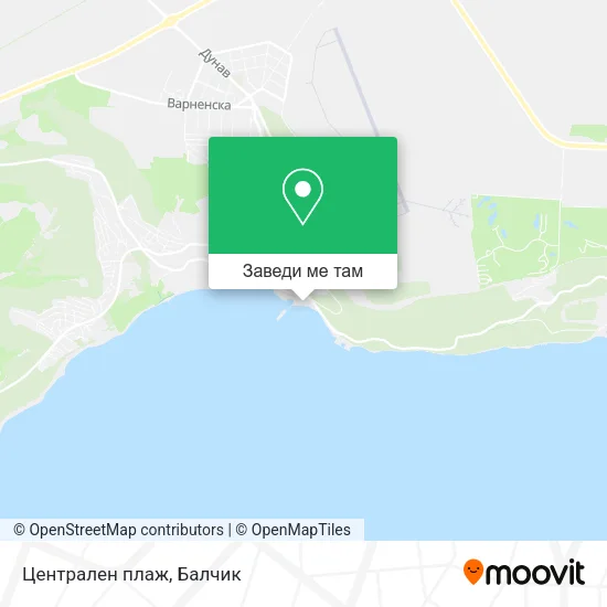 Централен плаж карта