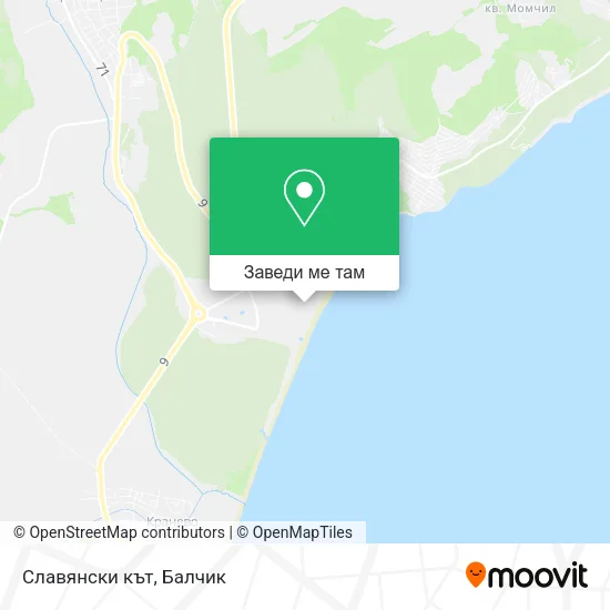 Славянски кът карта