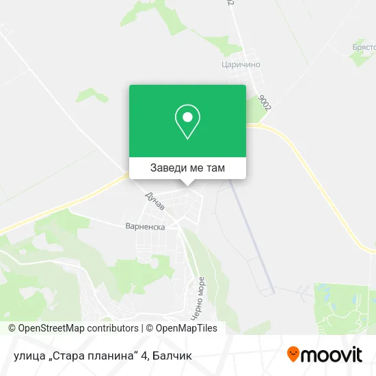 улица „Стара планина“ 4 карта