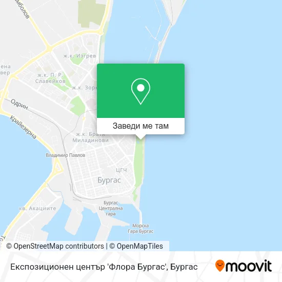 Експозиционен център 'Флора Бургас' карта