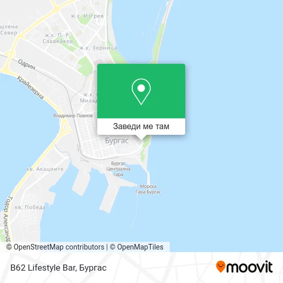 B62 Lifestyle Bar карта